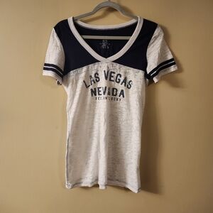 Blue 84 Navy and White Graphic Tee